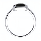 Кольцо из серебра с ониксом