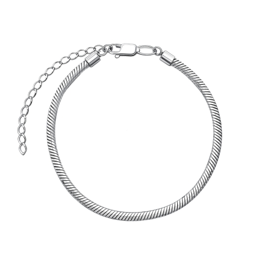 Браслет из серебра с фианитами