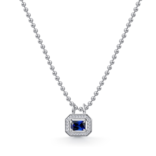 Колье-галстук из серебра