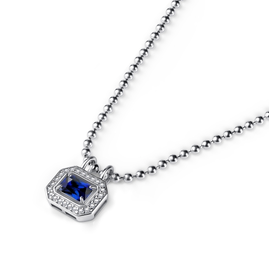 Колье-галстук из серебра