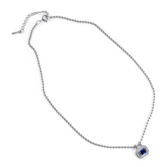 Колье-галстук из серебра