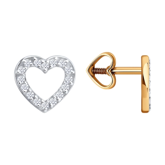 Колье из золота с фианитами