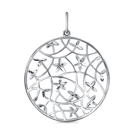 Подвеска-крест из серебра