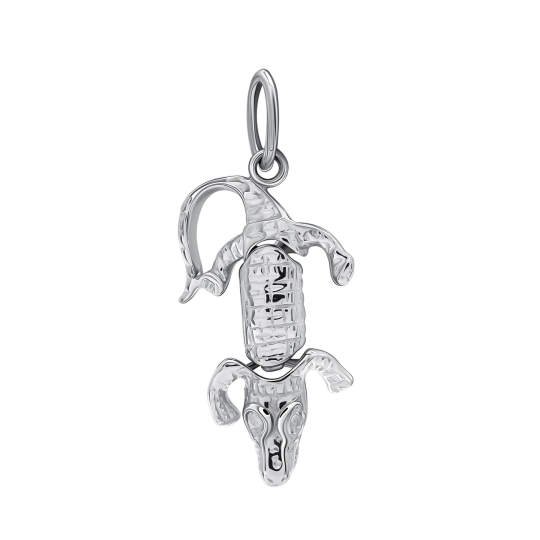 Подвеска из серебра с фианитом "Хамса"