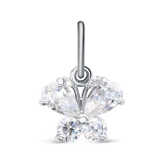 Подвеска из серебра с ювелирным кристаллом