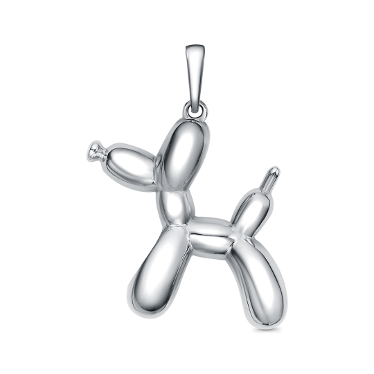 Подвеска-буква из серебра с фианитами "Е"