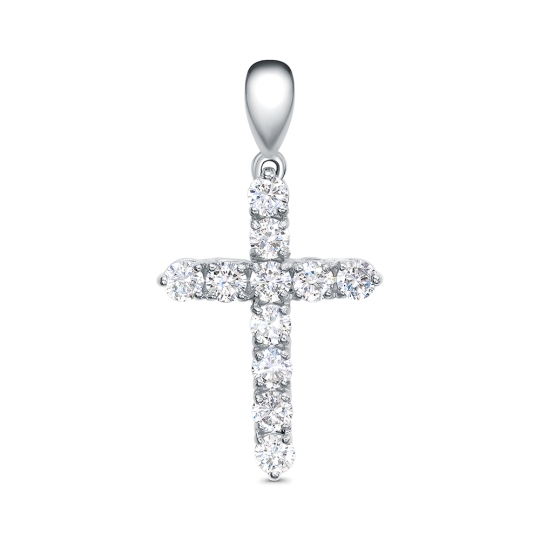 Подвеска из серебра с фианитами "Палитра"