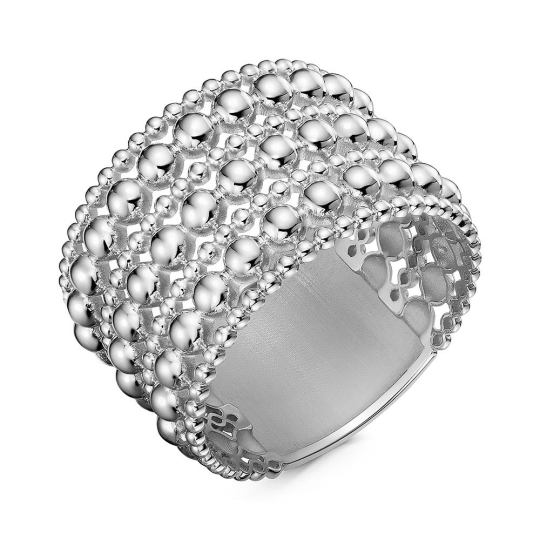 Кольцо из серебра с бриллиантом