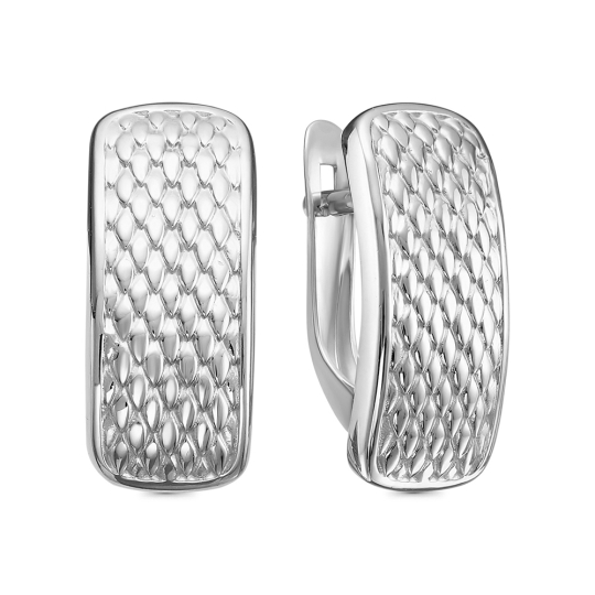 Серьги-кольца из серебра