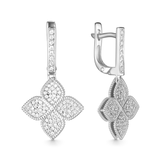 Колье из серебра с фианитами