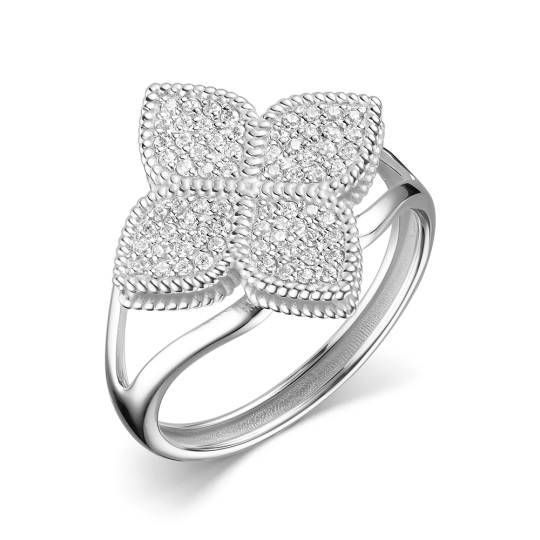 Колье из серебра с фианитами