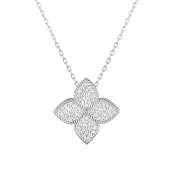 Колье из серебра с фианитами