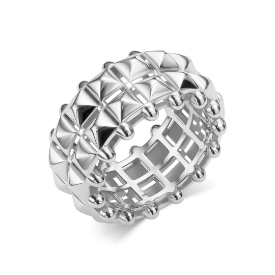 Кольцо из серебра с фианитами