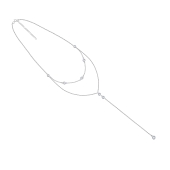 Колье из серебра с фианитами