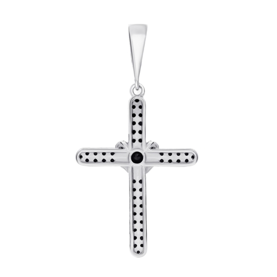 Подвеска из серебра с фианитами "Сердце"