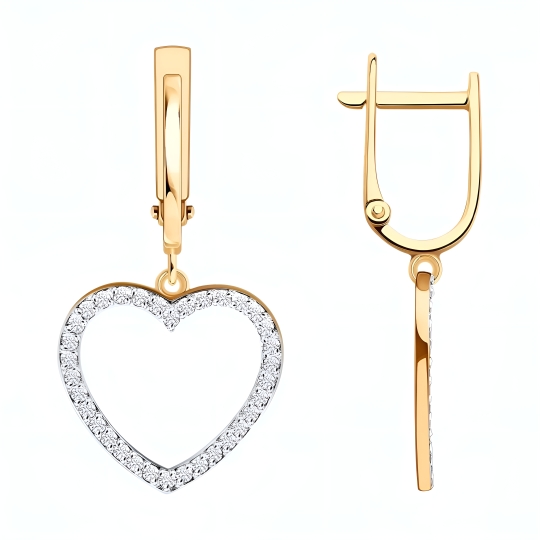 Колье из золота с фианитами