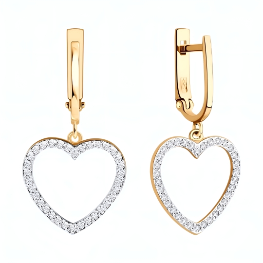 Колье из золота с фианитами