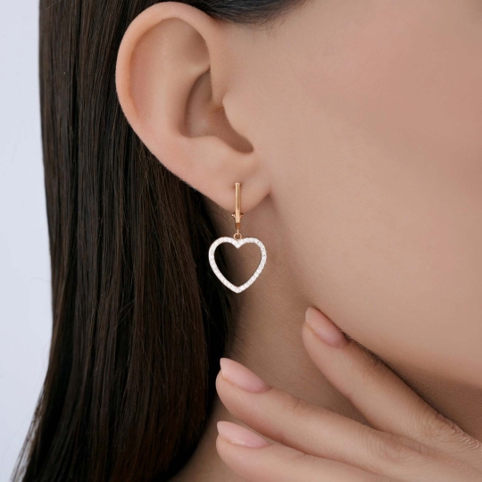 Колье из золота с фианитами