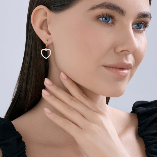 Колье из золота с фианитами