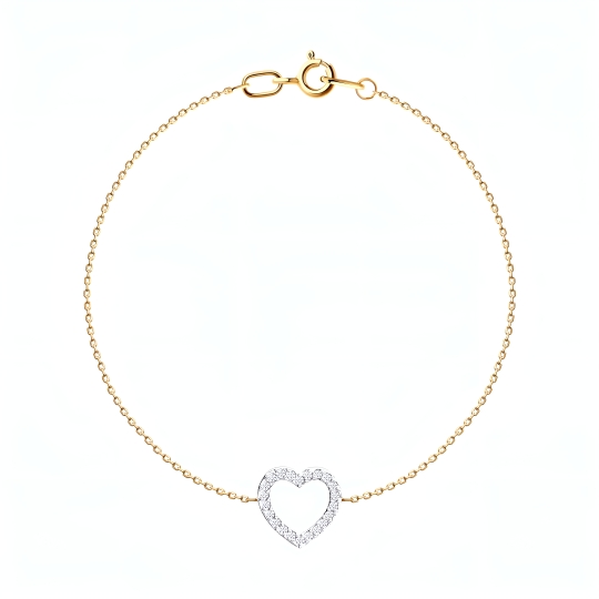 Колье из золота с фианитами