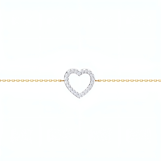 Колье из золота с фианитами