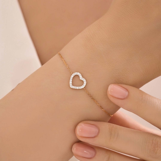 Колье из золота с фианитами