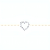 Браслет из золота с фианитами