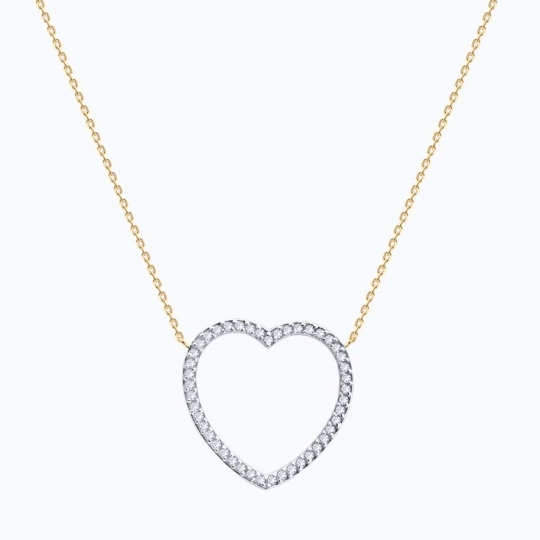 Колье из золота с бриллиантами и сапфиром