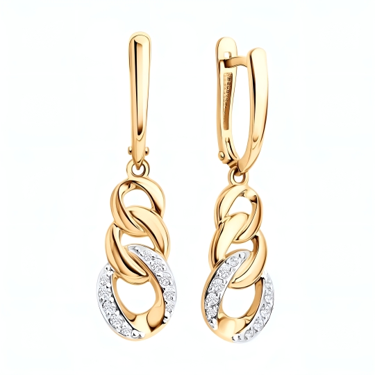 Подвеска из золота с фианитами