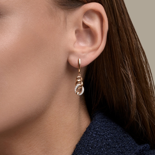 Подвеска из золота с фианитами