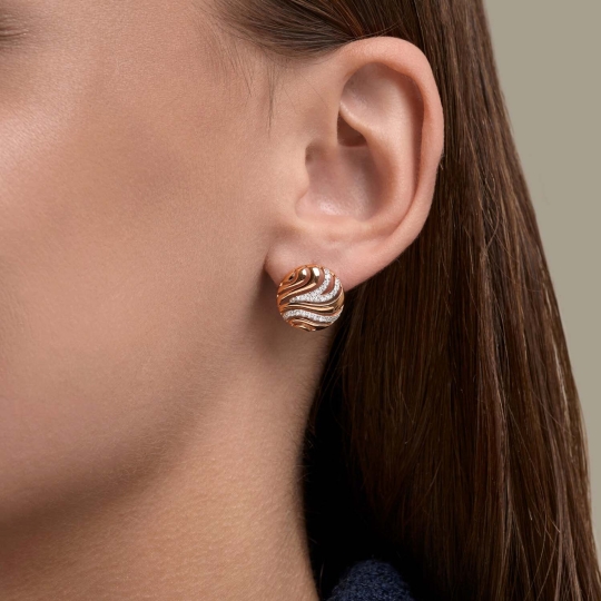 Серьги из золота с топазами London и топазами