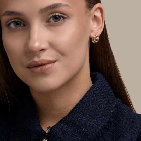 Серьги из золота с топазами London и топазами