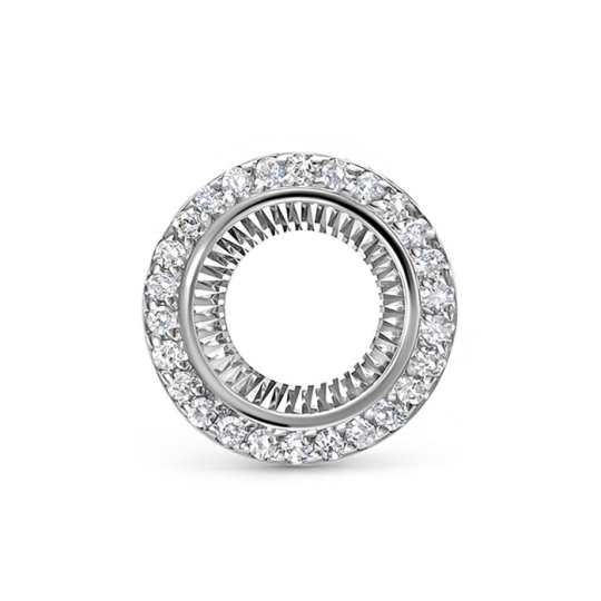 Подвеска из золота с бриллиантом и изумрудом 