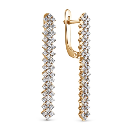 Серьги из золота с жемчугом