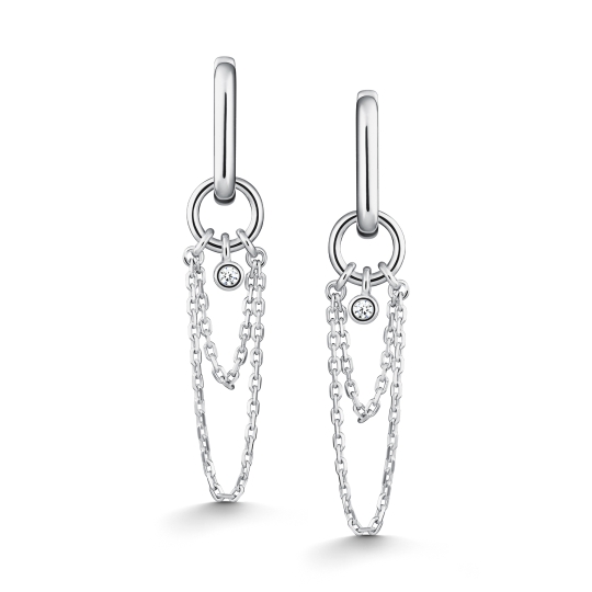 Серьги из серебра с эмалью