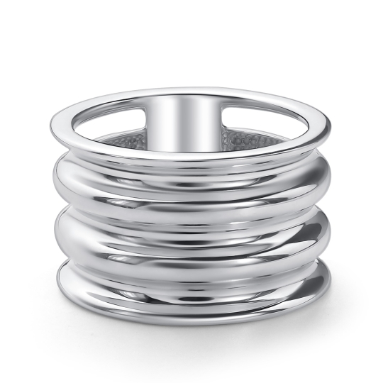 Обручальное кольцо из серебра