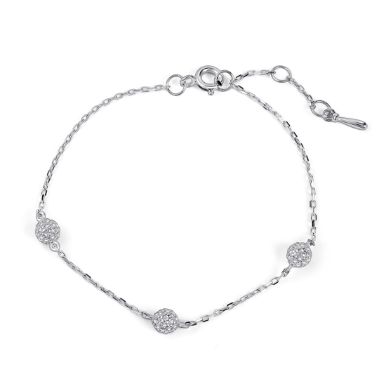 Браслет "красная нить" из серебра 