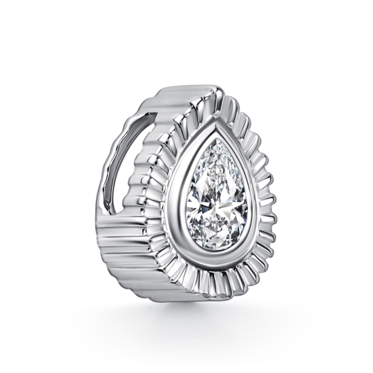 Подвеска из серебра с фианитами "Знак зодиака Скорпион"