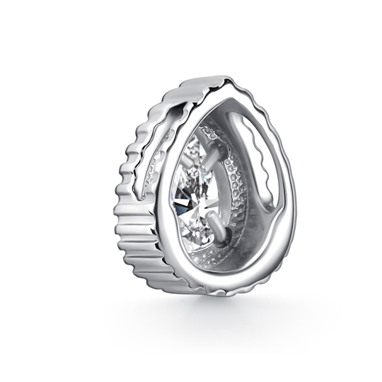 Подвеска из серебра с фианитами "Знак зодиака Скорпион"