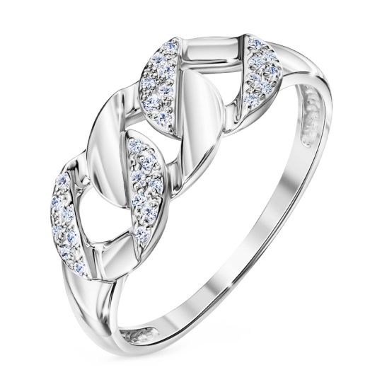 Кольцо из серебра с лунным ювелирным кристаллом