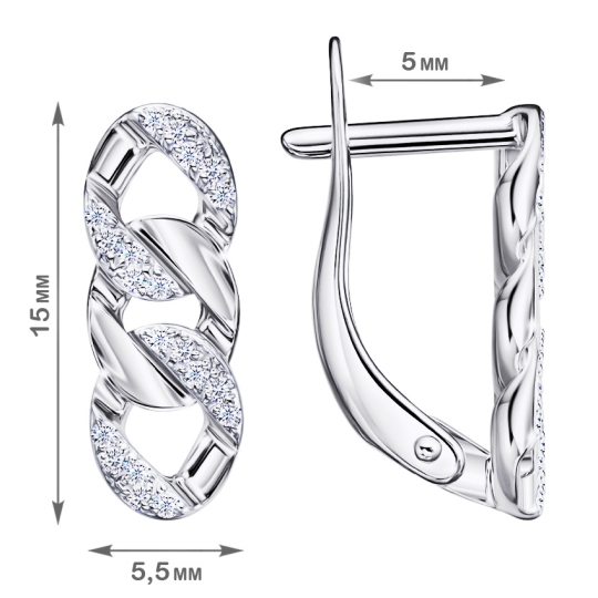 Серьги из серебра