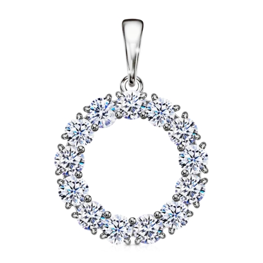 Подвеска из серебра с образом Божьей Матери "Феодоровская" 