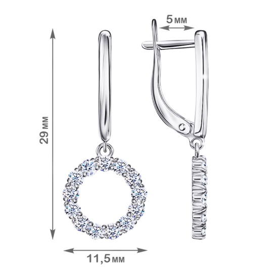 Серьги из серебра