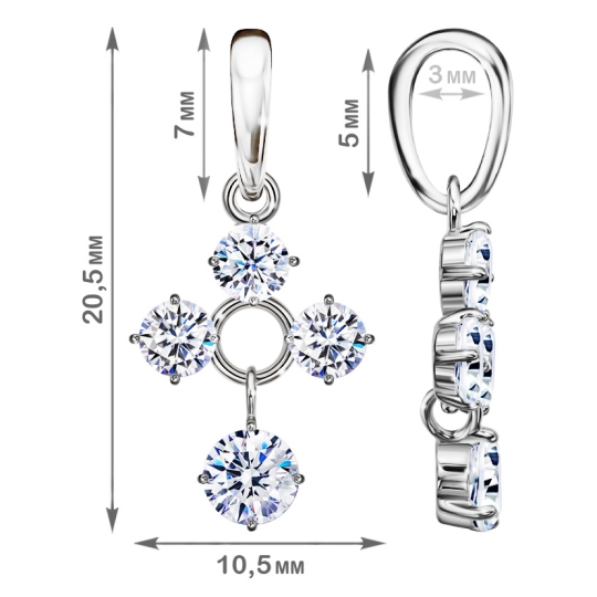 Подвеска из серебра