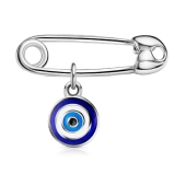 Булавка из серебра с эмалью