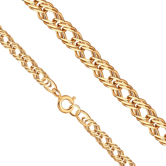 Цепь из золота плетения "Бисмарк"