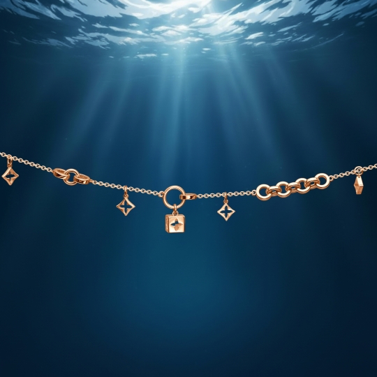 Браслет из белого золота с фианитами