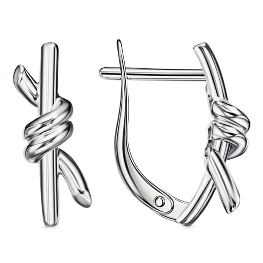 Серьги из серебра с жемчугом