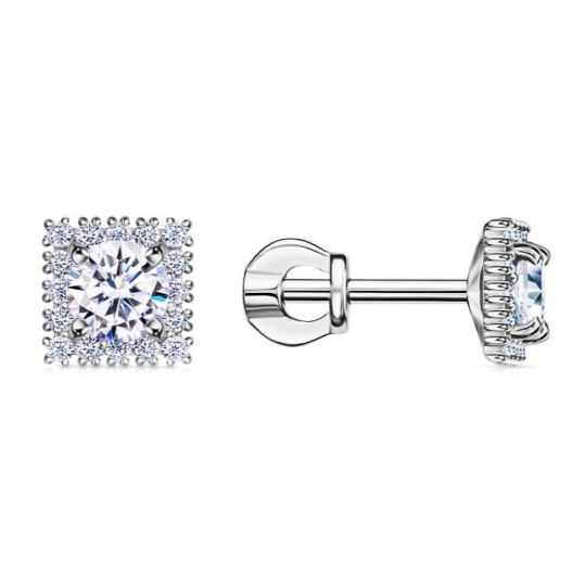 Кольцо из серебра с фианитами