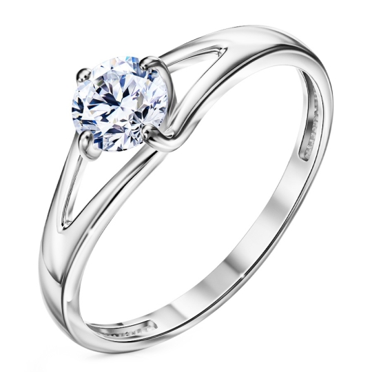 Кольцо из серебра с кристаллом Swarovski